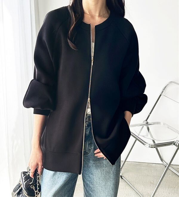 GeeRA（ジーラ）の「前後２ＷＡＹダブルジップスウェット（カットソー）」｜詳細画像