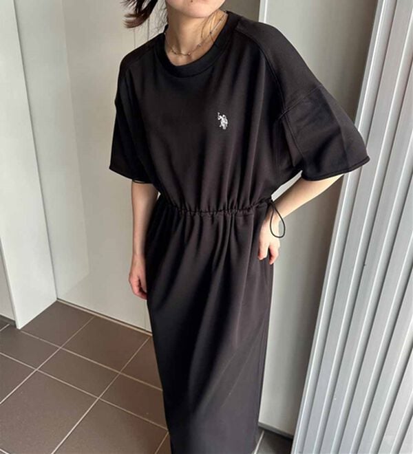 RANAN（ラナン）の「＜U.S.POLO ASSN.＞ドロストデザインワンピース（その他ワンピース）」｜詳細画像
