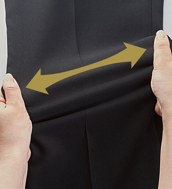 BELLUNA（ベルーナ）の「【３点セット】洗えるストレッチ素材！フォーマルパンツ３点セット（ブラックフォーマル（喪服・礼服））」｜詳細画像