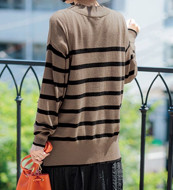 BELLUNA（ベルーナ）の「もちもち素材ハイネックニットプルオーバー（ニット・セーター）」｜詳細画像