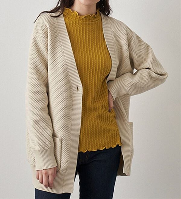 BELLUNA（ベルーナ）の「フリル衿ジャカードプルオーバー（カットソー）」｜詳細画像