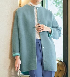 ウールフォックス混配色カーディガン - ベルーナ【公式】