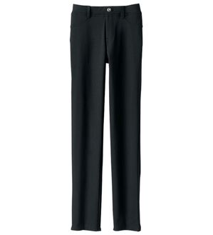 BELLUNA（ベルーナ）の「前身中わたであったか！すっきりパンツ（フルレングスパンツ）」｜黒