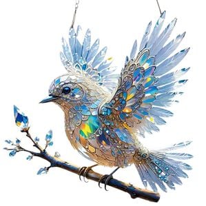 「青い鳥のウォールデコレーション（インテリア雑貨）」｜詳細画像