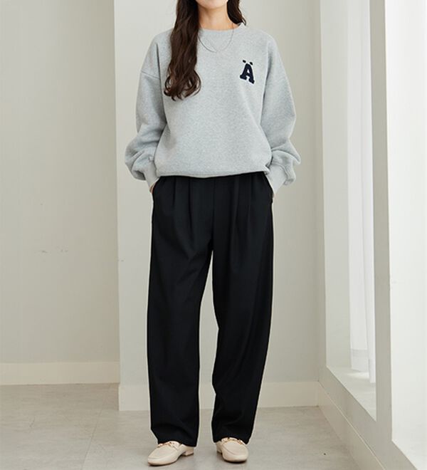 GeeRA（ジーラ）の「【再入荷】オンオフ着られる！カーブパンツ（フルレングスパンツ）」｜詳細画像