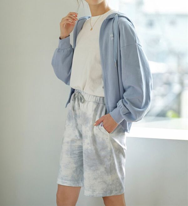 YU'NOW（ユナウ）の「【上下２点セット】ＵＳＡコットンＴシャツ＆パンツセット＜ユニセックス＞（パジャマ・ルームウェア）」｜詳細画像