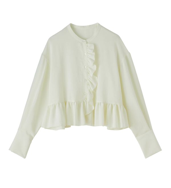 RANAN（ラナン）の「ラウンドフリルブラウス（シャツ）」｜詳細画像