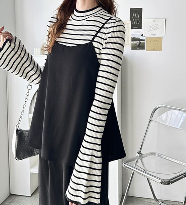 GeeRA（ジーラ）の「セットアップ風キャミソールサロペット（オールインワン）」｜詳細画像