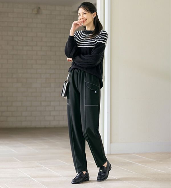 ルフラン（ルフラン）の「【３本組】はき心地快適！切替ステッチ裏起毛パンツ（その他パンツ）」｜詳細画像