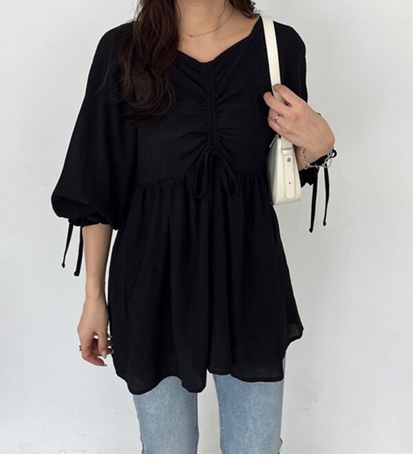 GeeRA（ジーラ）の「２ＷＡＹドロストブラウス（ブラウス）」｜詳細画像