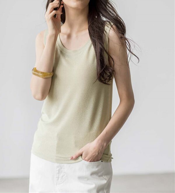 RANAN（ラナン）の「ひんやり！ラメタンクトップ（タンクトップ・キャミソール）」｜詳細画像