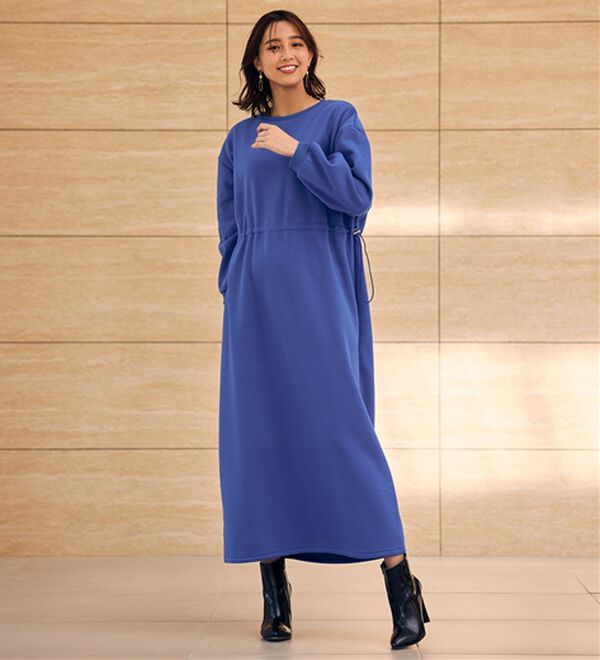 RANAN（ラナン）の「裏起毛！アンチピリング！ドロストワンピース（その他ワンピース）」｜詳細画像