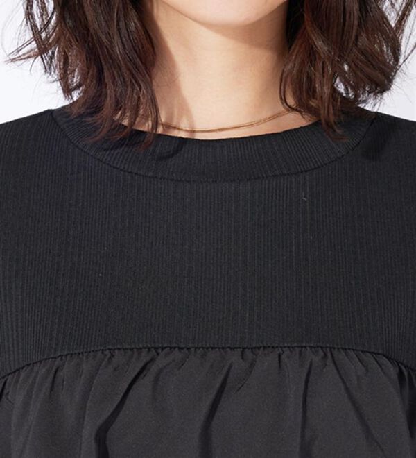 BELLUNA（ベルーナ）の「胸元フリルデザインワンピース（その他ワンピース）」｜詳細画像