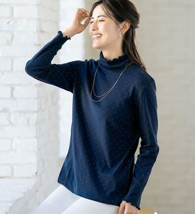 ルフラン（ルフラン）の「【ＫＭＫ】吸湿発熱コットンガーゼプルオーバー（カットソー）」