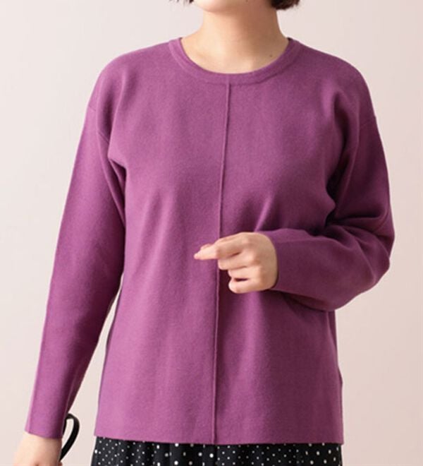 BELLUNA（ベルーナ）の「センターシームニットプルオーバー（ニット・セーター）」｜詳細画像