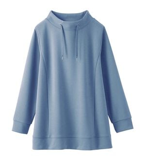 BELLUNA（ベルーナ）の「【新色追加】ワイドネックサイド切替プルオーバー（カットソー）」｜サックス