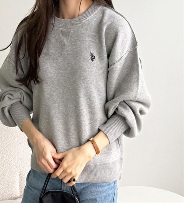 GeeRA（ジーラ）の「【U.S. POLO ASSN.】スウェットライクニット（ニット・セーター）」｜詳細画像