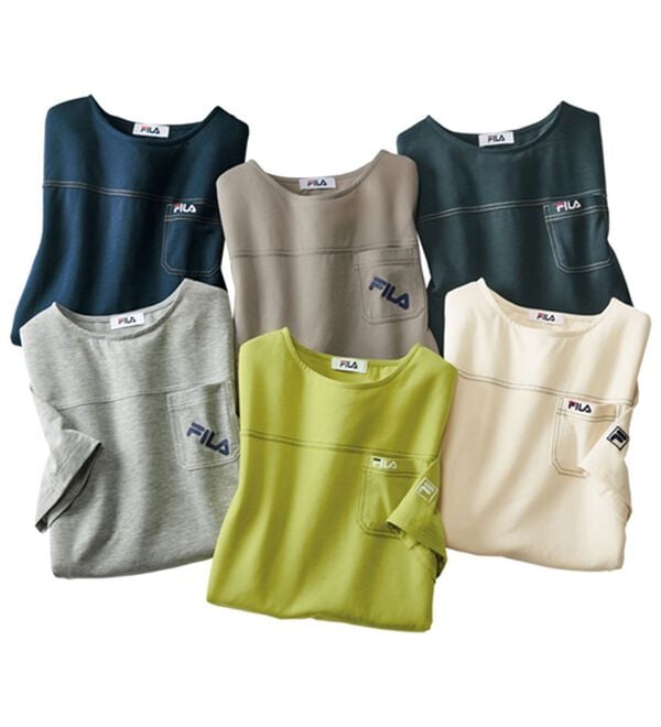 ルフラン（ルフラン）の「＜ＦＩＬＡ＞ステッチデザインＴシャツ（Tシャツ）」｜詳細画像