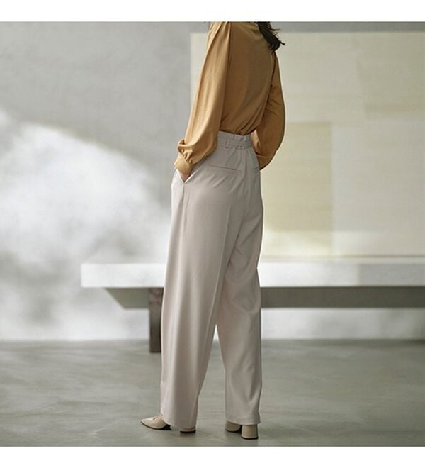 RANAN（ラナン）の「スカーフ付キレイ見えカットソーブラウス（ブラウス）」｜詳細画像