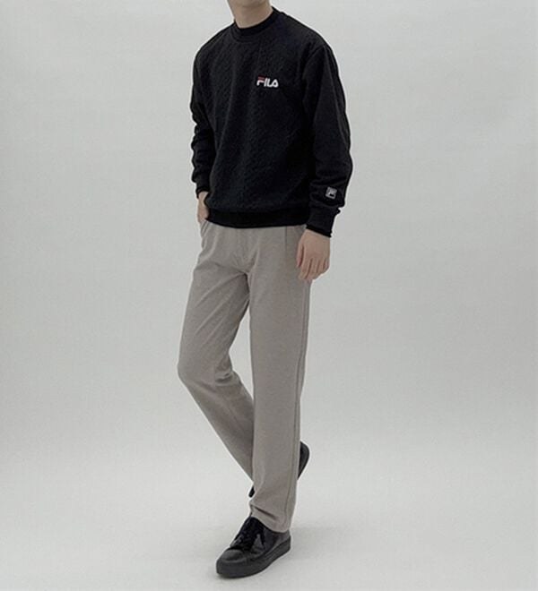 「＜コムルヴァン・オム＞起毛ストレッチでラクして暖かパンツ（メンズチノパンツ）」｜詳細画像