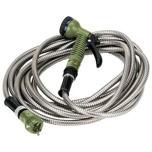 「ステンレスガーデンホース７．５ｍ（ガーデニング・園芸用品）」｜グリーン