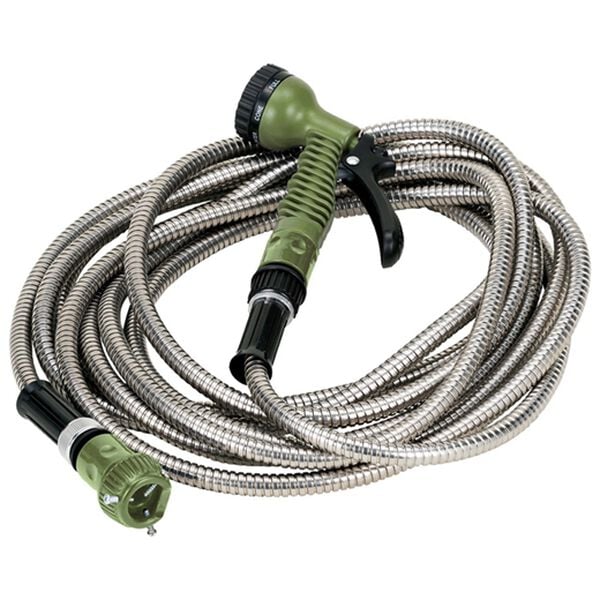 「ステンレスガーデンホース７．５ｍ（ガーデニング・園芸用品）」｜グリーン