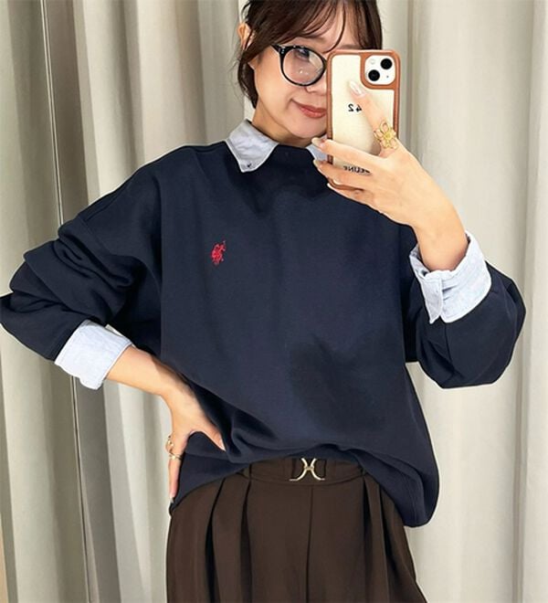 GeeRA（ジーラ）の「【U.S. POLO ASSN.】表ピーチ裏起毛スウェット（トレーナー・スウェット）」｜詳細画像