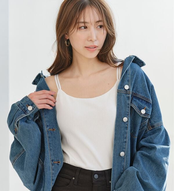 YU'NOW（ユナウ）の「【カップ付インナー】バックオープンブラキャミソール（ブラトップ・カップ付きインナー）」｜詳細画像