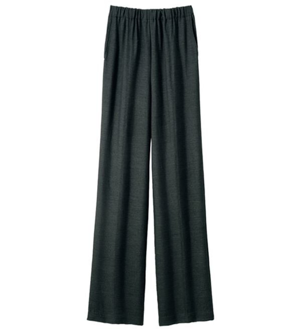 ルフラン（ルフラン）の「日本製肌にさらり綿混ラク楽パンツ（フルレングスパンツ）」｜チャコール