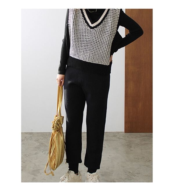 GeeRA（ジーラ）の「ニットジョガーパンツ（フルレングスパンツ）」｜詳細画像