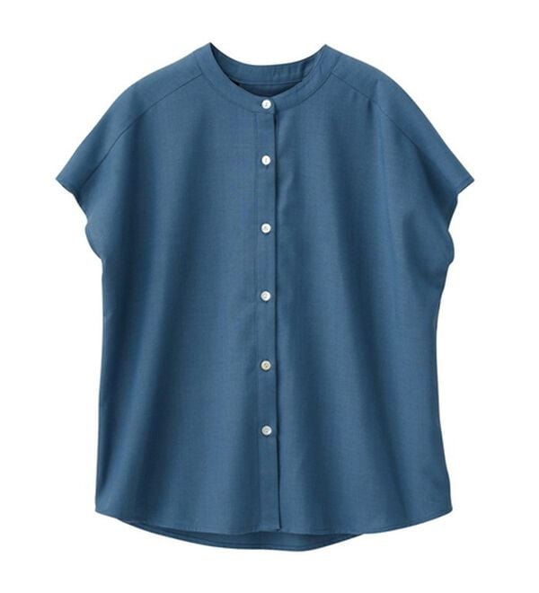 GeeRA（ジーラ）の「綿タッチフレンチスリーブブラウス（ブラウス）」｜詳細画像