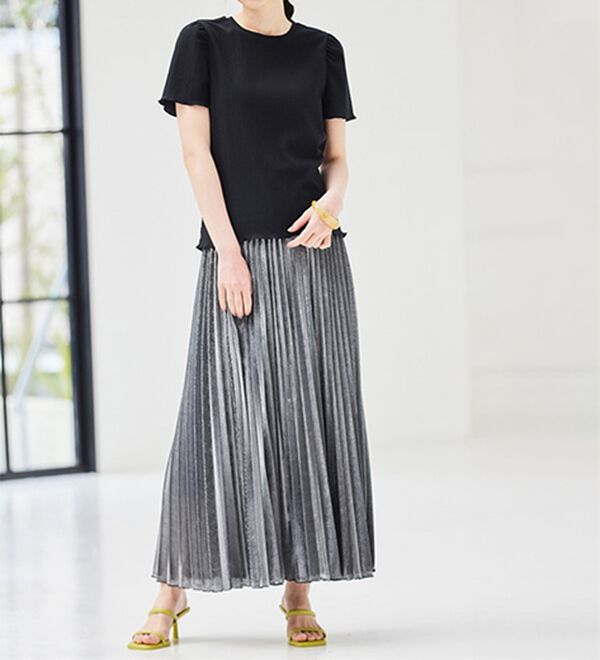 RANAN（ラナン）の「ギンガムチェック楊柳Ｔブラウス（カットソー）」｜詳細画像