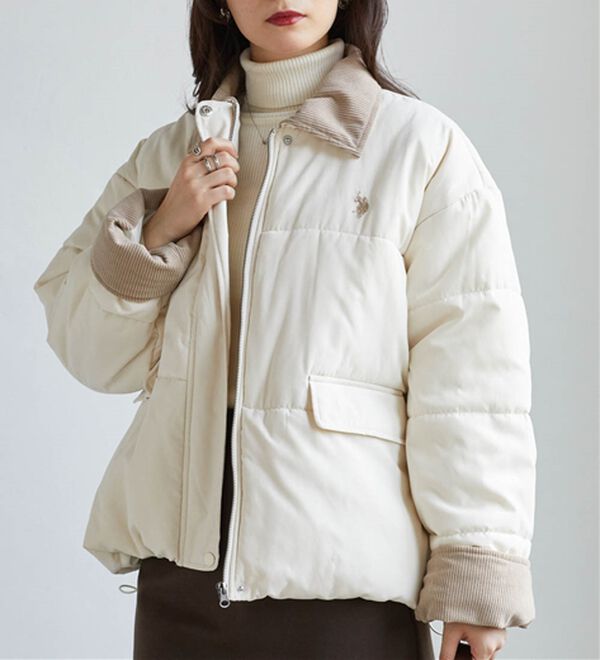 RANAN（ラナン）の「＜U.S.POLO ASSN.＞ワークデザイン中綿ブルゾン（ブルゾン）」｜詳細画像