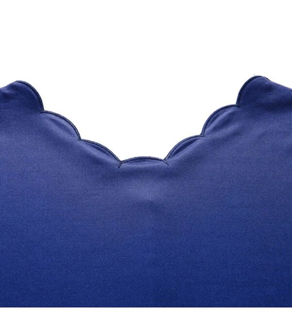 RANAN（ラナン）の「ひんやり！キャンディースリーブスカラップブラウス（カットソー）」｜詳細画像