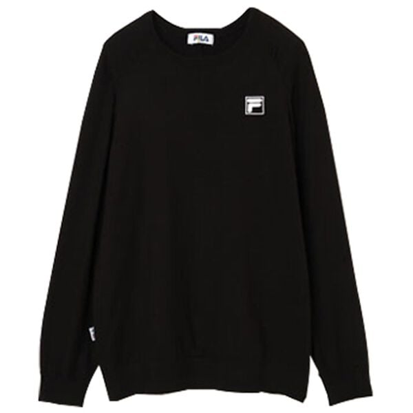 RANAN（ラナン）の「＜ＦＩＬＡ＞ギャザー使いニットプルオーバー（ニット・セーター）」｜ブラック