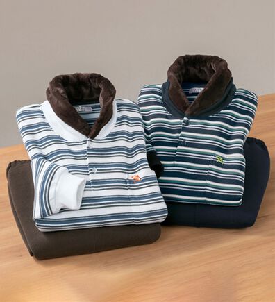 「【２着組】＜アーノルド　パーマー＞首まで暖かリラックスパジャマ（メンズルームウェア）」