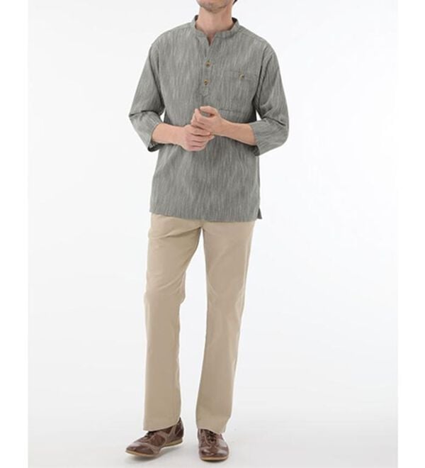 「＜ダンロップ・リファインド&times;コムルヴァン・オム＞７得アクティブチノパンツ（メンズフルレングスパンツ）」｜詳細画像