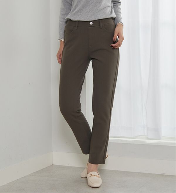 BELLUNA（ベルーナ）の「【選べる2丈】きれい見えボンディングスリムパンツ（フルレングスパンツ）」｜詳細画像