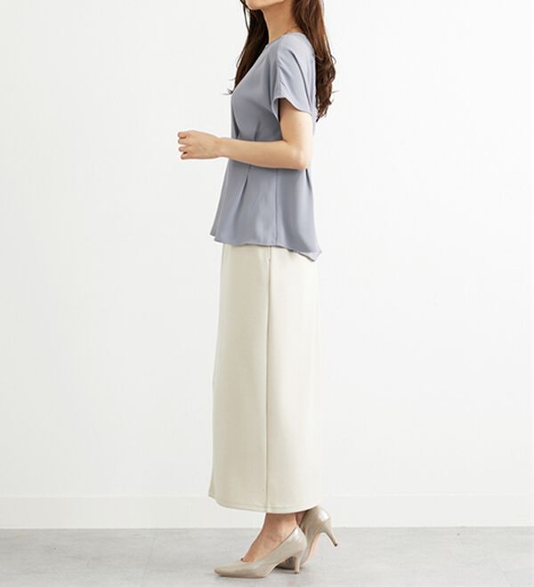 BELLUNA（ベルーナ）の「〈オフィス対応〉タックデザインブラウス（ブラウス）」｜詳細画像