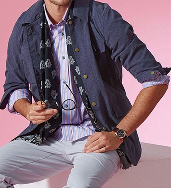 「＜コムルヴァン・オム＞毎日快適ソフトオックスシャツ（メンズシャツ）」｜詳細画像