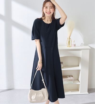 alotta（アロッタ）の「【4つの機能付】タック袖Ａラインワンピース（その他ワンピース）」