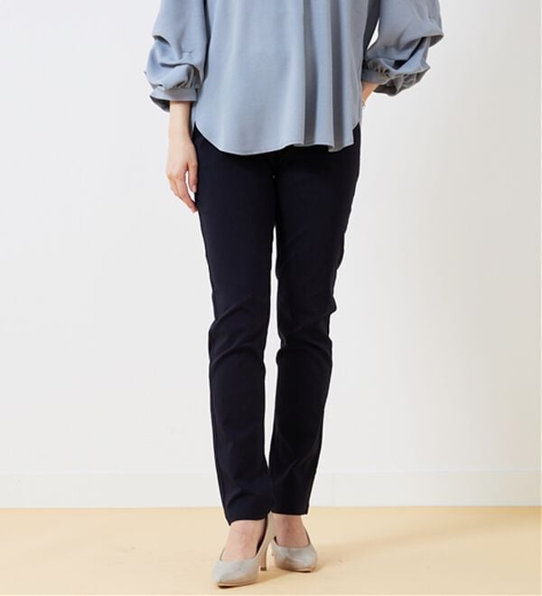 BELLUNA（ベルーナ）の「チノ見えストレッチ素材スリムパンツ（フルレングスパンツ）」｜詳細画像