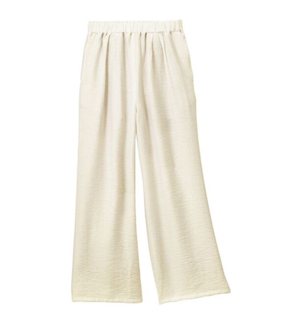 VINNO（ヴィノ）の「麻調ゆるワイドパンツ（ワイドパンツ・ガウチョ）」｜詳細画像