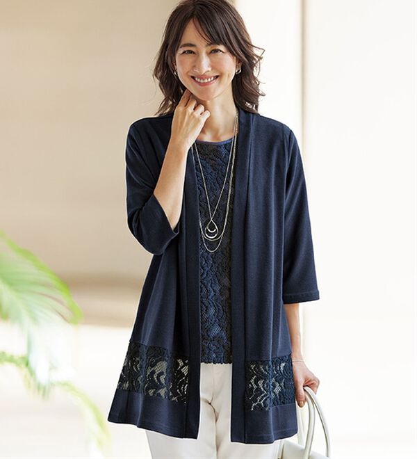 寒暖の差に対応！レース切替アンサンブル - ベルーナ【公式】 