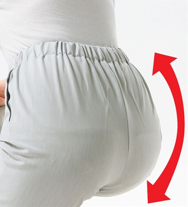 ルフラン（ルフラン）の「【３本組】日本製すっきり見えの上品フレアーパンツ（ワイドパンツ・ガウチョ）」｜詳細画像