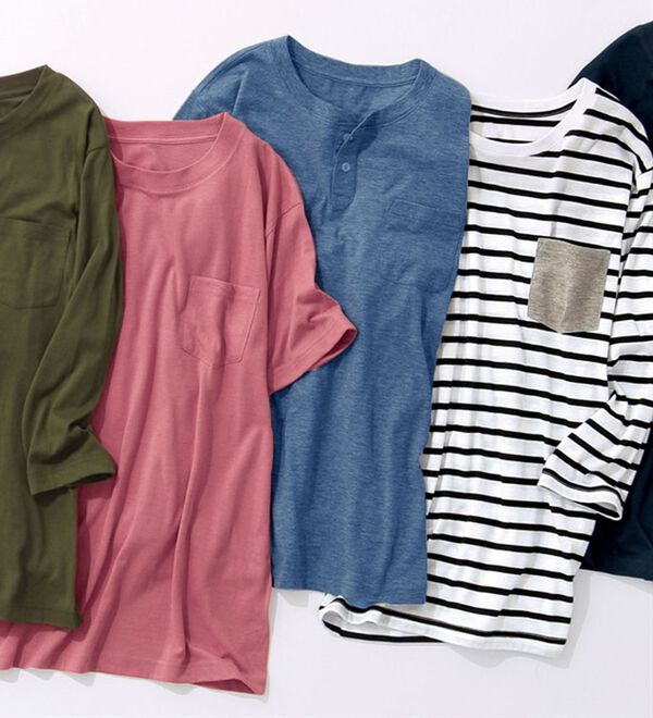 「【男女兼用】綿混ポケット付きＴシャツ（メンズシャツ）」｜詳細画像