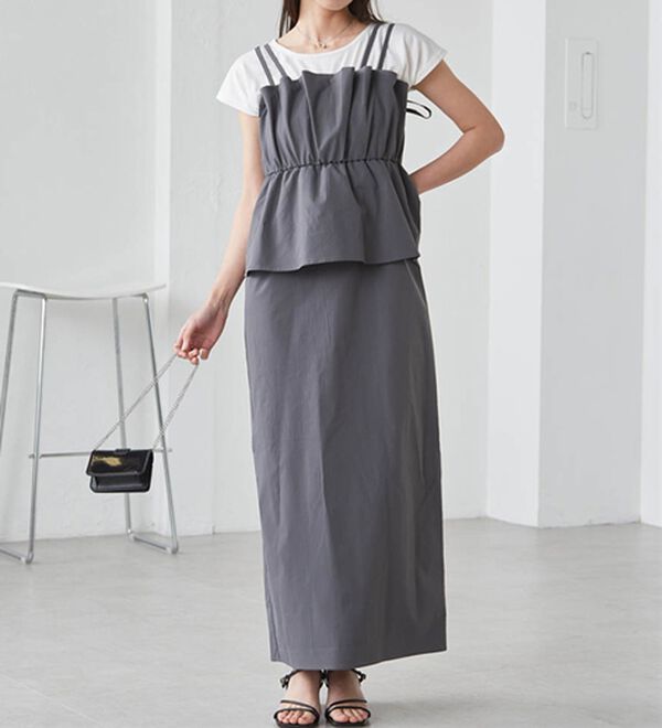 RANAN（ラナン）の「ダブルストラップドッキングワンピース（その他ワンピース）」｜詳細画像