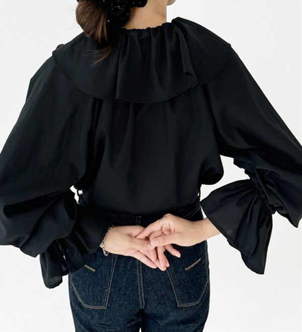 GeeRA（ジーラ）の「ビッグフリルカラーブラウス（ブラウス）」｜詳細画像