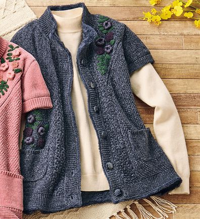 ルフラン（ルフラン）の「裏ボアモチーフニットベスト（ベスト）」