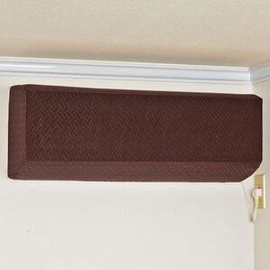 「タテ横伸びーるエアコンカバー（リビング用品）」｜ブラウン